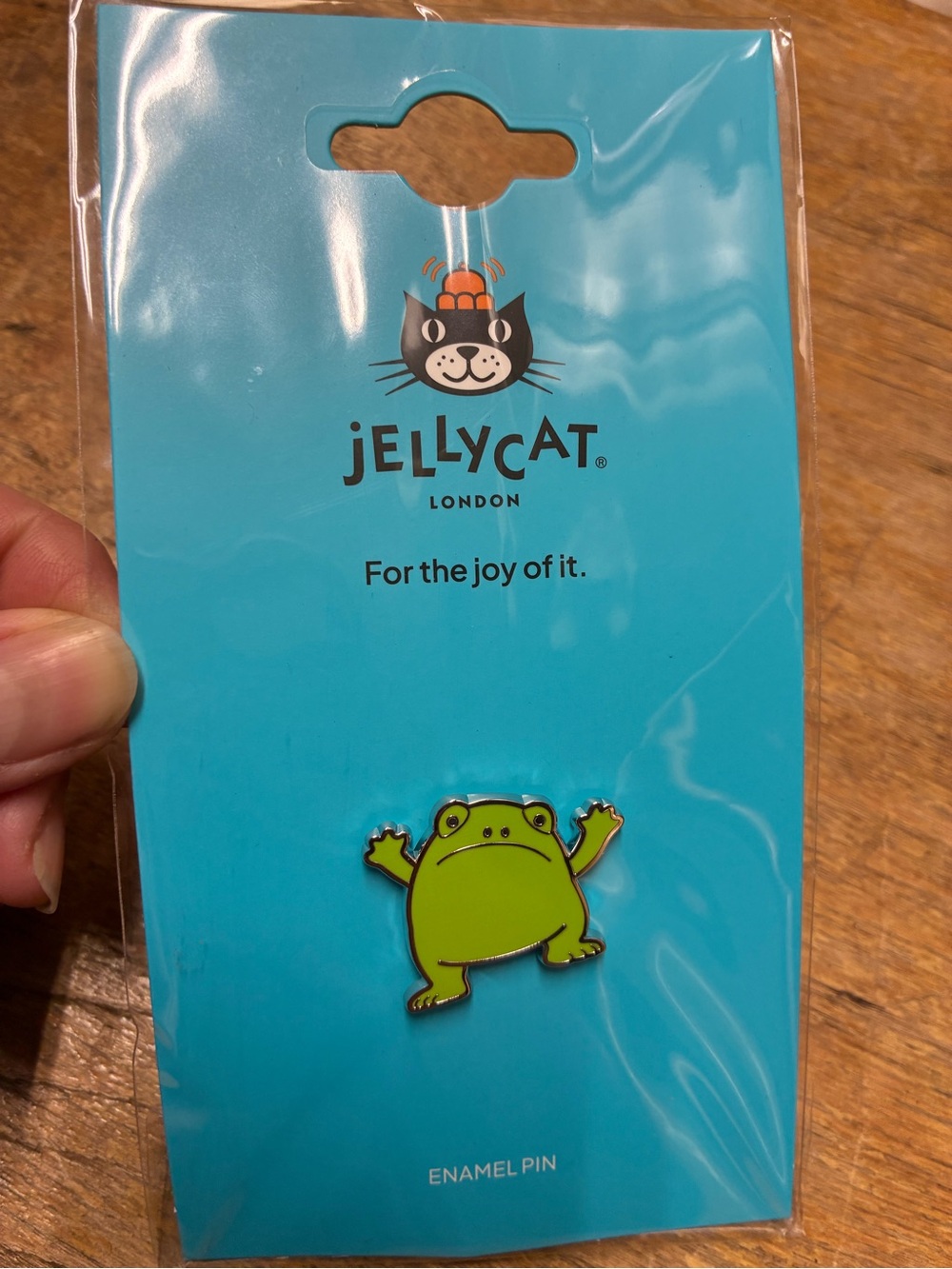 Jellycat Lime Green Frog Enamel Pin